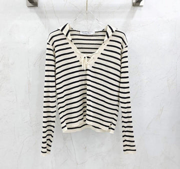 DIOR Riviera Lace-Up Neck Sweater 544S61A7034 142578415 [P]