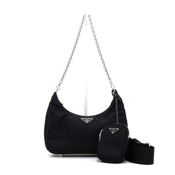 PRADA 1BH204 Schwarz Tessuto Re-Edition Multi Hobo Schultertasche und Crossbody Bag 1BH204_R064_F0002_V_V9L 159646393 [P]