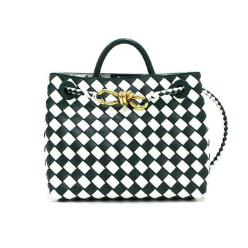 BOTTEGA VENETA Grüner Gletscher Intrecciato Andiamo Kleine Tote- und Schultertasche Crossbody aa66931 159646405 [P]