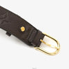 LOUIS VUITTON M9747 Monogram Gürtel Dunkelbraun mit Goldbeschlägen 85 157186963 [P]