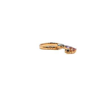 DOLCE & GABBANA Multicolor Alphabet J Ring aus 18K Gelbgold 9 159701715 [P]