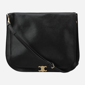 Celine Triope Versace Suppl Shiny Lambskin Bag Black 123632T88 38NO 159659842 [P]