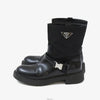 PRADA Lederstiefel mit Dreiecks-Logo Größe 39 9145318616 157186128 [P]