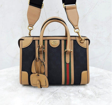 Gucci GG Bauletto Small Leather Tote Shoulder Bag 715772 135837253 [P]