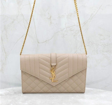 SAINT LAURENT モノグラム WOC マトラッセ レディース チェーンショルダーバッグ 620280 146988994 [P]