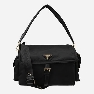 Prada Large Re-nylon Shoulder Bag Black 159660978 [P]