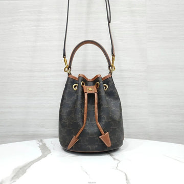 CELINE Klara Bucket Bag Trionf Canvas 121672CAS 159661118 [P]