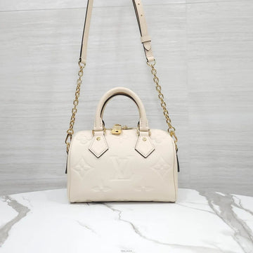 Louis Vuitton Speedy Bandoulière 20 Monogram Empreinte Cream M58954 159661259 [P]