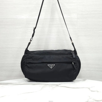PRADA L nylon Saffiano-Leder Biker Schultertasche Medium 2VH994 159661388 [P]