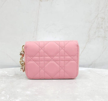 Dior New Lady Voyager Leather Small Wallet Pink S0985ONMJ 141632840 [P]