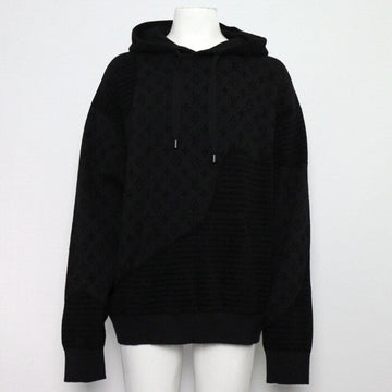 LOUIS VUITTON ブラックモノグラムグラフィックジャカードエクスプローラー メンズフーディ 1AHCN1 159663163 [P]