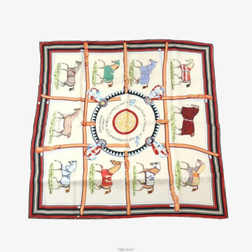 HERMES シルクスカーフ 90 クベチュール エ テュニ ジュール フォエバー 8933837735 156539868 [P]