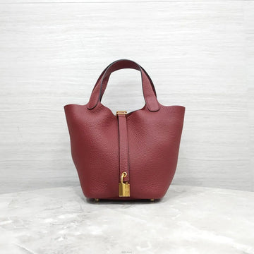 Hermes Picotin 18 Clemence Palladium Loose Ash 158362713 [P]
