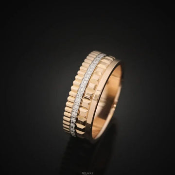 Boucheron 18k Quattro Radiant Edition Ring 18K Rose Gold 57 144350748 [P]