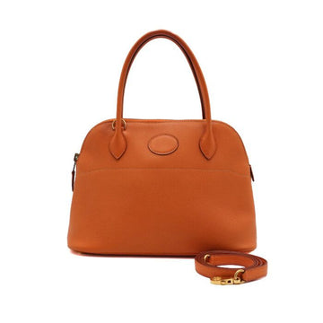 Hermes Orange Leather Bolide 27 Tote Bag with Gold Hardware 159693119 [P]