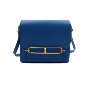 HERMES ブルー ルーリス18 ゴールドハードウェア ショルダーバッグ 兼 クロスバッグ aa67126 159693306 [P]