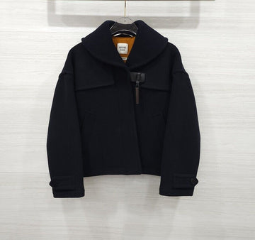 Hermes Navy Wool Half Coat 156945061 [P]