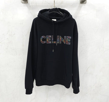 CELINE ラインストーン フーディ ブラック 2Y87B670Q 153094887 [P]