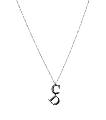 DIOR Vertikale CD Silber Halskette 61549 159698983 [P]