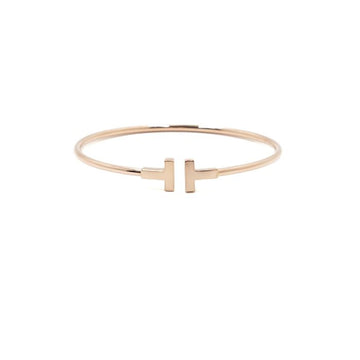 TIFFANY & CO T ネロウ ワイヤーブレスレット ラージ 女性用 ブレスレット aa66706 159760149 [P]