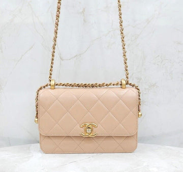 CHANEL CC Logo Season Small Lambskin Flap Bag with New Internal Chip AS2649 149689538 [P]