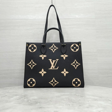 Louis Vuitton On The Go MM Monogram Black Beige M45495 158405452 [P]