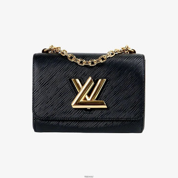 Louis Vuitton Epi Twist Chain Shoulder Bag PM Black 12345 159715167 [P]