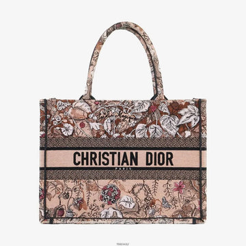 DIOR M1296 Jardin Magic Book Tote Medium Stickerei Pink Multi 7SXX6EK0 159715966 [P]