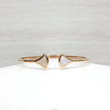 BULGARI 18K Diamant Diva's Dream Armreif M Perlmutt 18K Roségold 356741 159717480 [P]