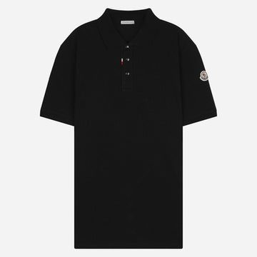 MONCLER Herren Baumwolle Piqué Polo Kurzarmshirt Schwarz 8A00017 89A16 999 159718109 [P]
