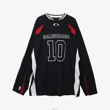 BALENCIAGA L Verwendung 864877 26SS NBA Oversized Langarm T-Shirt L Größe 5B9DGEHE 159750050 [P]