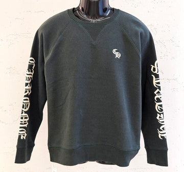 CHROME HEARTS Besticktes Logo Crewneck Grün B1220C257 152661167 [P]