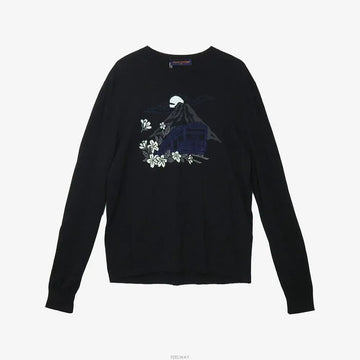 LOUIS VUITTON ロンTクルーネックニット Lサイズ ブラック 2L7UYPOG 159750571 [P]