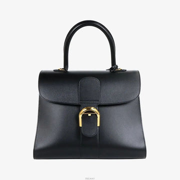 DELVAUX Brillan MM Schwarz Box Kalbsleder AXYPR39O 159751123 [P]