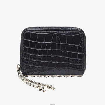 Chrome Hearts Side Zip Pyramid Stud Crocodile Wallet HM9CETG0 159751329 [P]