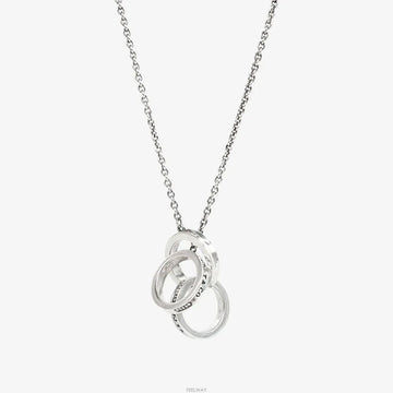 TIFFANY & CO Kreis Interlocking Lariat Anhänger Halskette 1837 159751349 [P]