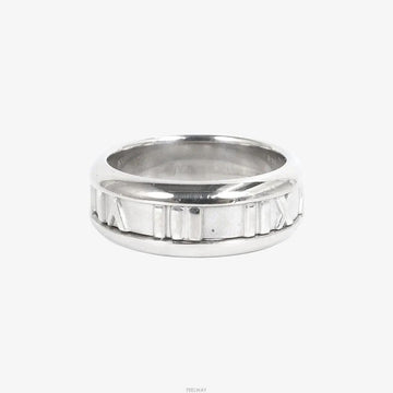 TIFFANY & CO 18k アトラス ワイド バンド リング クラシック 18K ホワイト ゴールド 9T5FDFKT 159751512 [P]