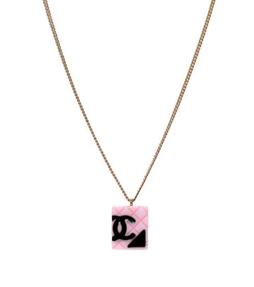 CHANEL Pink Camellia Necklace 37115 159753152 [P]