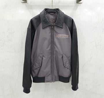 LOUIS VUITTON モノグラムレザー ブルゾン バーシティジャケット 1ABZKI 149403331 [P]