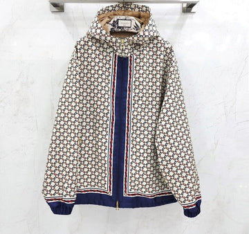 GUCCI gg GG モチーフ ジオメトリック ナイロン フード ジャケット 690272 149095719 [P]