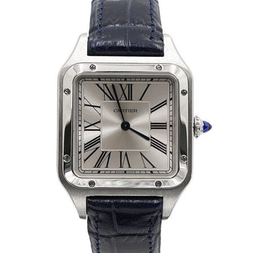 CARTIER Santos Dumont Large Quarz Lederband Herrenuhr WSSA0022 159753393 [P]