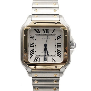 Cartier 18K Yellow Gold Combination Santos Large Automatic Men's Watch AA65708 159753395 [P]