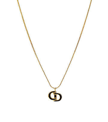 Dior Black CD Gold Necklace 64978 159759922 [P]