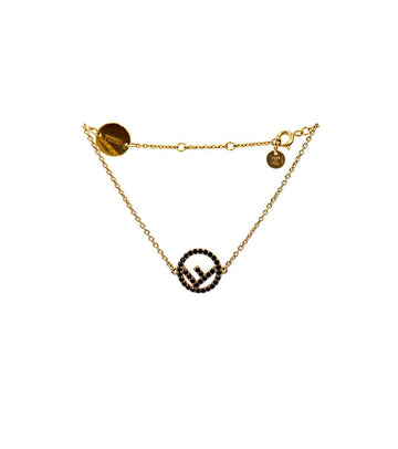 FENDI Schwarzes Cubic F Armband 66955 159760235 [P]