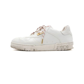 Louis Vuitton White Trainer Sneaker with Gold Logo and Red Details for Men aa66167 159760429 [P]
