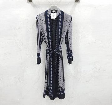 HERMES Seidenrobe Hemdblusenkleid 153250927 [P]