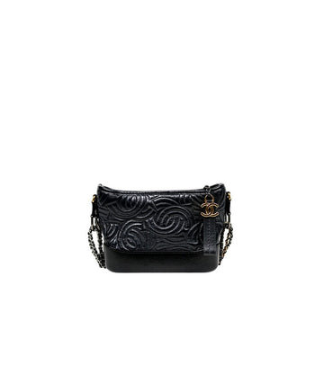 CHANEL Schwarze kleine CC gestickte Gabrielle Hobo-Tasche 63630 159798842 [P]