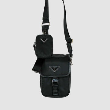 PRADA リナイロン サフィアーノ レザー クロスバッグ 2VD043 15169 159799222 [P]