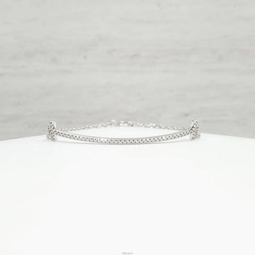 Tiffany & Co 18k Diamond Smile Small Bracelet M 18K White Gold 36667192 159799516 [P]