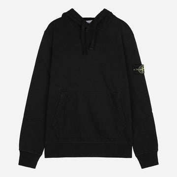 STONE ISLAND Hoodie mit Wappen-Patch aus Baumwolle Schwarz 6100062 S0051 V0029 159851015 [P]